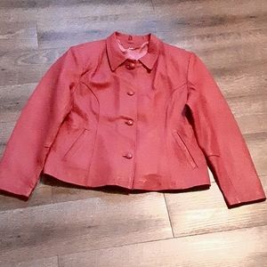 💗Pieles Andinas Pink Geninue Leather Blazer(US fit Small-Med•S.America XL) NWOT